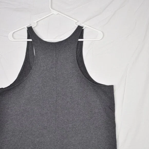 Colsie Jumper Women's Large Sleeveless V Neck w/ Capri Sweatpant Fleece Gray - Picture 5 of 6